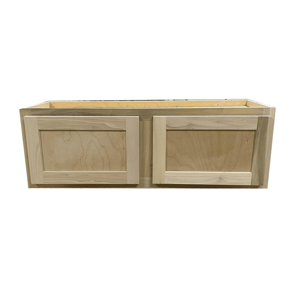 Kitchen Wall Cabinet | Unfinished Poplar | Shaker Style | 30x12x12 in.